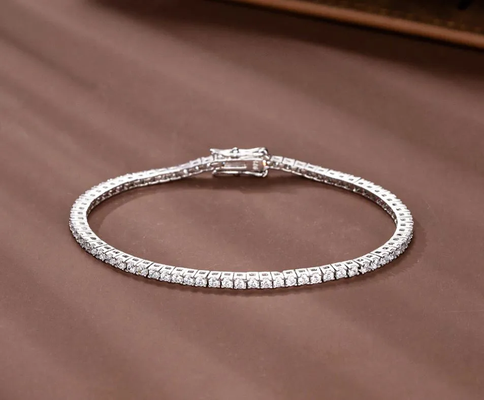 4CT TCW Round Lab Diamond Tennis Bracelet