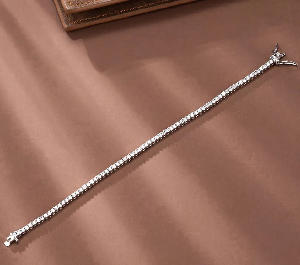 4CT TCW Round Lab Diamond Tennis Bracelet