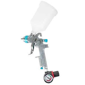AIRCRAFT SPRAY GUN HVLP 1.4MM NOZZLE WITH SPARE 1.7MM NOZZLE KIT AND REGULATOR SG H827K