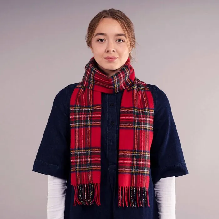 Bowhill Lambswool Scarf - Stewart Royal Modern