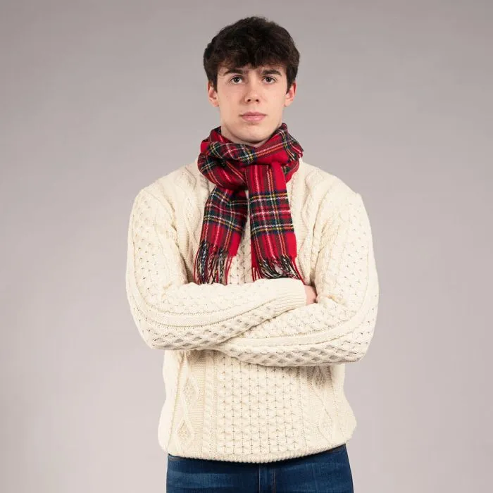 Bowhill Lambswool Scarf - Stewart Royal Modern