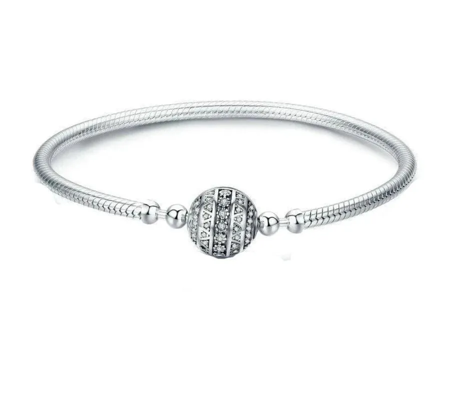 Classic Pave Stone Bangle Bracelet