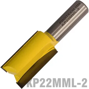 PRO-TECH STRAIGHT BIT 22MM X 38MM CUT 2 FLUTE METRIC 1/2' SHANK KP22MM L-2