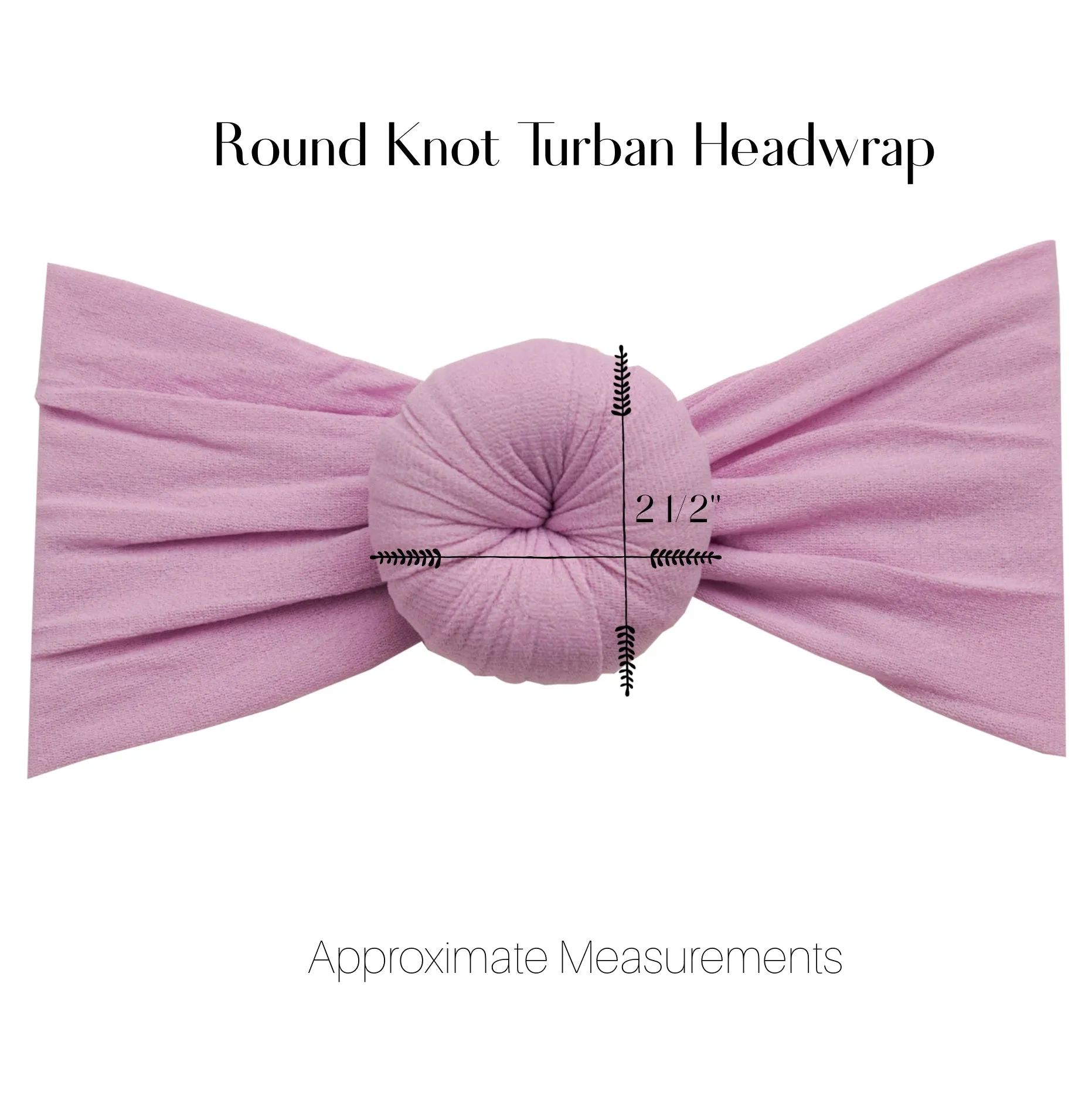 Round Knot Turban - Red