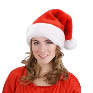 Santa's Secrets Long Plush Santa Hat