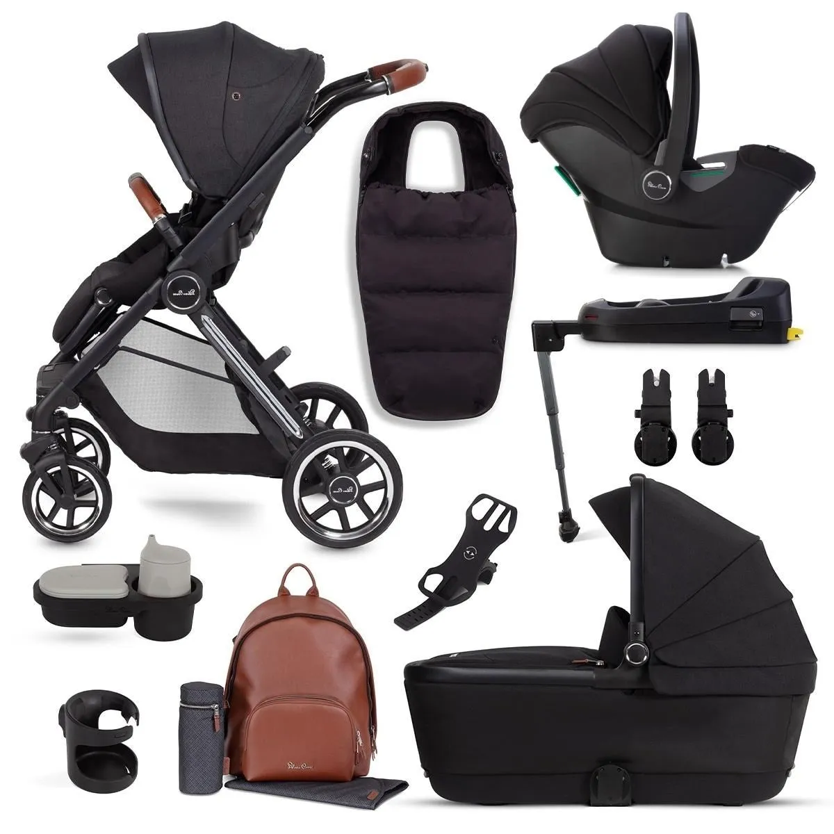 Silver Cross Reef   First Bed Folding Carrycot & Dream i-Size Ultimate Pack Bundle