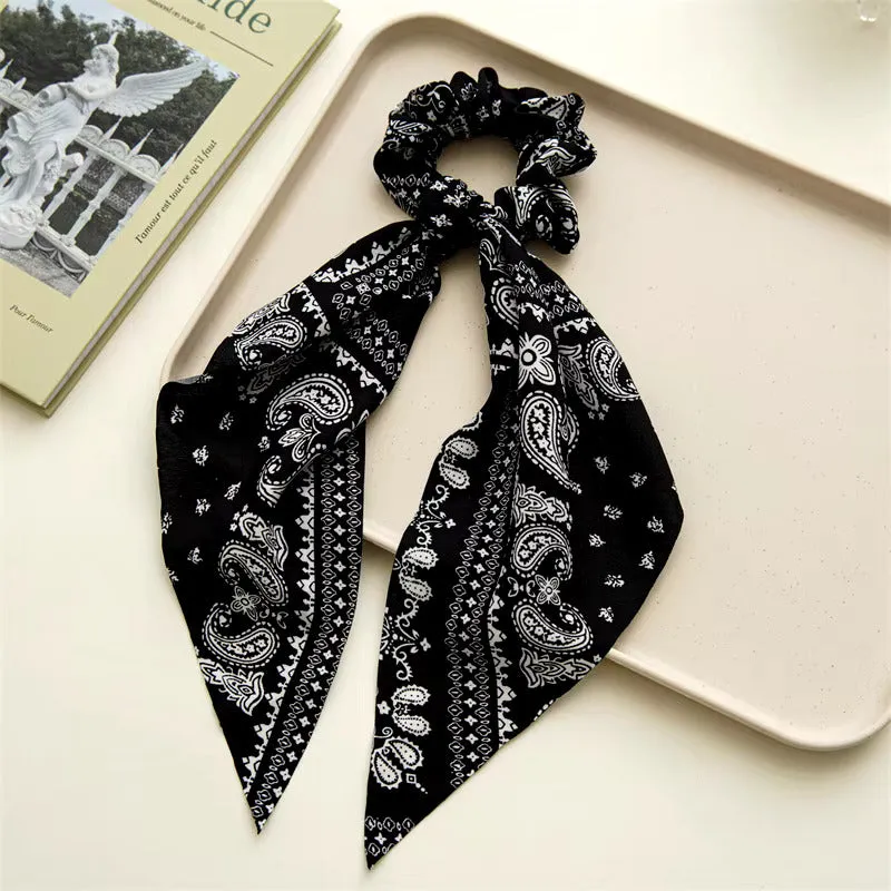 Two In One Scrunchie Scarves Assorted Colors