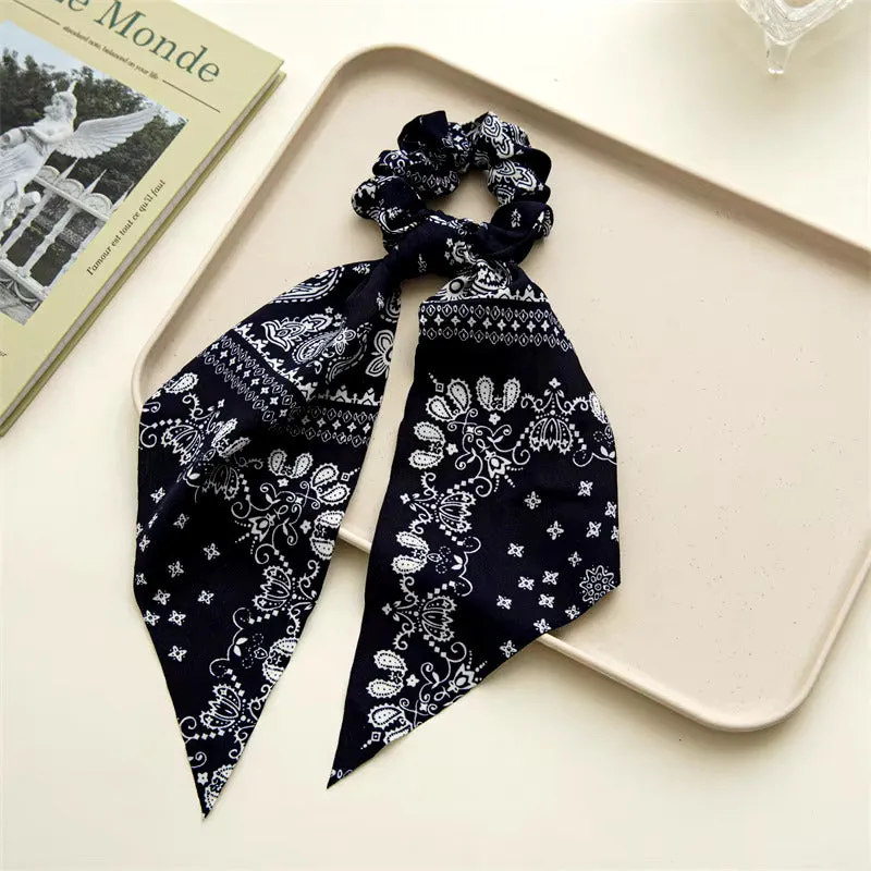 Two In One Scrunchie Scarves Assorted Colors