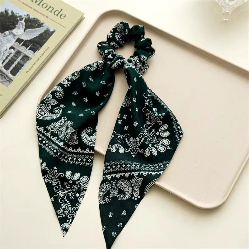 Two In One Scrunchie Scarves Assorted Colors
