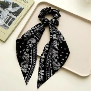 Two In One Scrunchie Scarves Assorted Colors