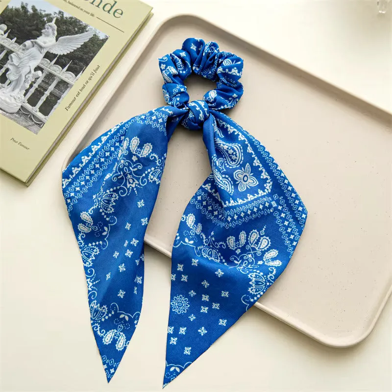 Two In One Scrunchie Scarves Assorted Colors