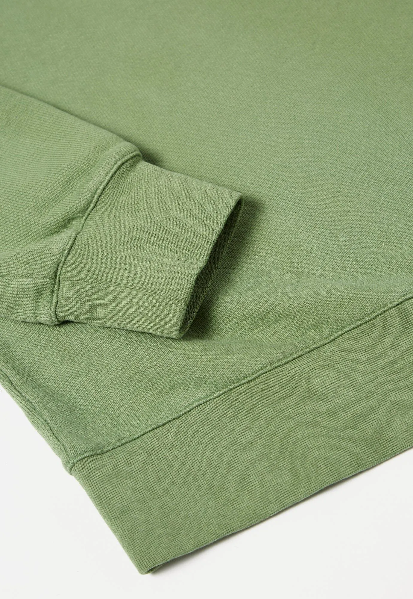 Universal Works - Classic Crew Sweatshirt In Green Dry Brushback PLS