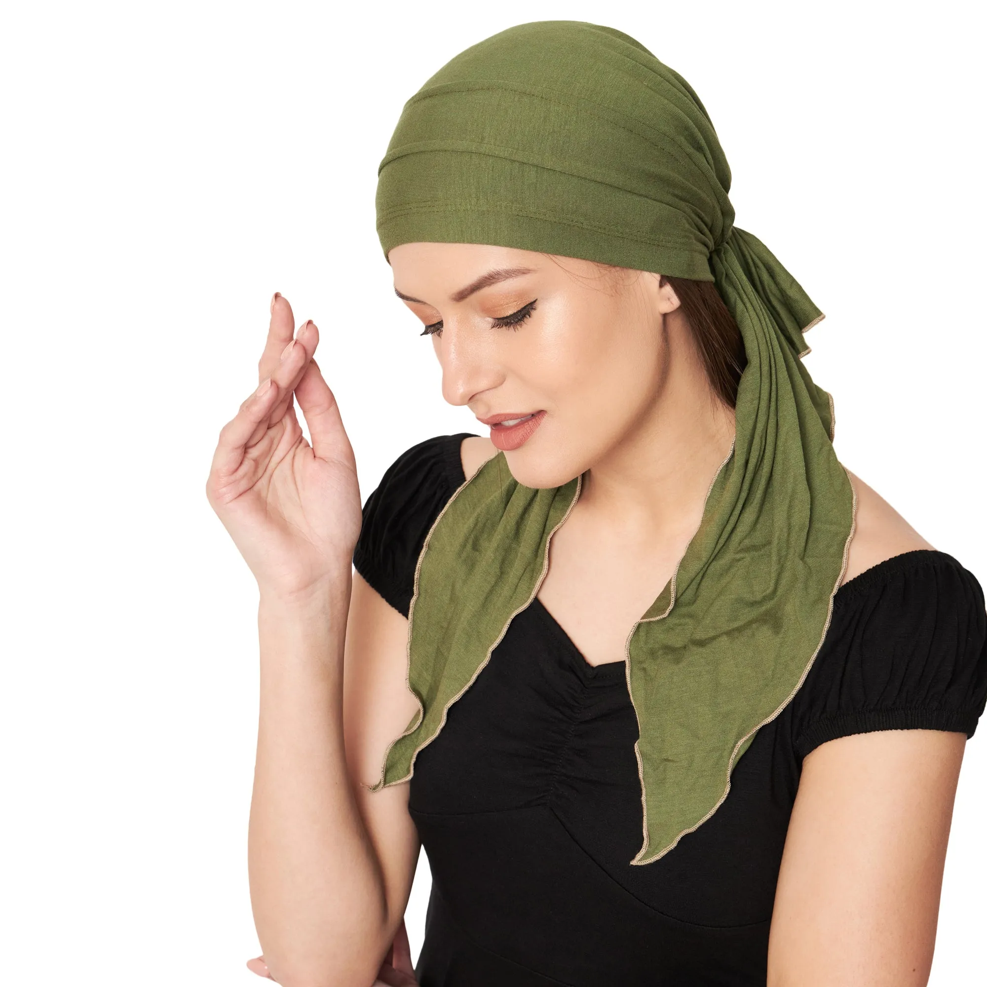Women's Bamboo Pre Tied Head Scarves For Chemo Hair Loss
