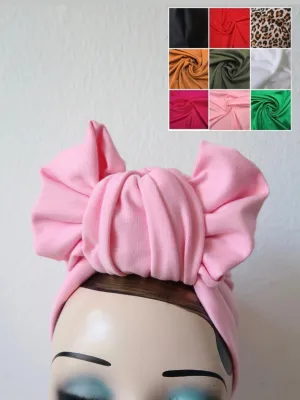 WORKWEAR KNOT Vintage Style Pre-tied Headband in 9 Colours (made to order)